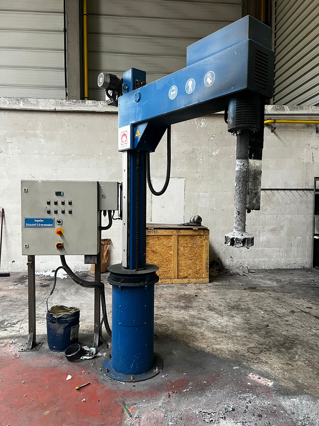 Foseco Rotostativ 1-6321 gaz giderme ünitesi ZU2237, kullanılmış